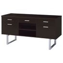 Lawtey 5-drawer Home Office Storage Credenza Cappuccino