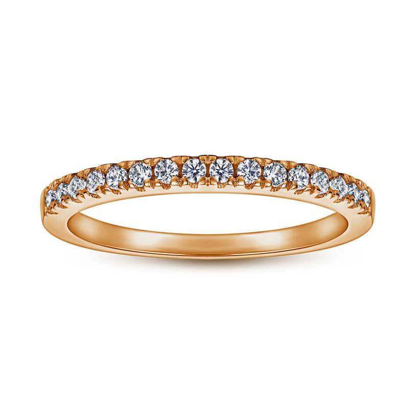 The Victoria - 18kt Rose Gold Wedding Ring Set