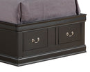 Traditional Style Bookcase Storage Bed