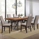 Upholstered Dining Chair (Set of 2) - Taupe / Brown by HouseOfZazla