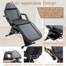 Massage Salon Tattoo Chair With Two Trays Esthetician Bed With Hydraulic Stool, Multi-Purpose 3-Section Facial Bed Table, Adjustable Beauty Barber Spa Beauty Equipment by HouseOfZazla
