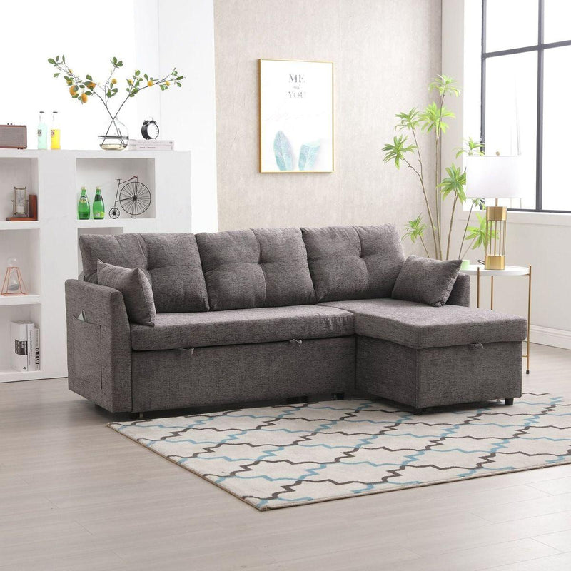 Modular Sectional Sofa L Shaped Modular Couch with Reversible Chaise Modular Sofa Sectional Couch with Storage Seats