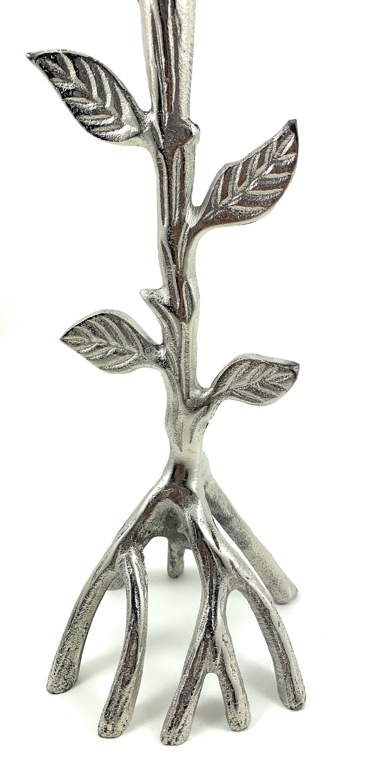 Silver Tree Hurricane Candle Holder, photo 4 of 4