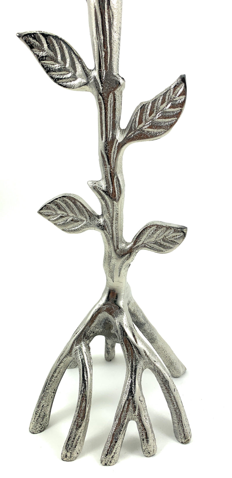 Silver Tree Hurricane Candle Holder, photo 4 of 4