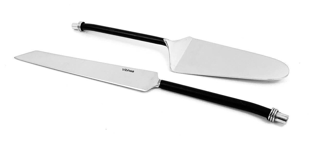 Cake Cutting & Serving Set with Forks (Black, Twisted Handle), photo 6 of 6