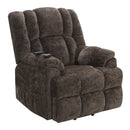 Pacay - Power Recliner With Lift, Heating & Massage - Brown Chenille by Unique Piece Furniture