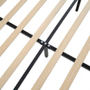 Platform Bed Frame With Tall Headboard And High Footboard by HouseOfZazla