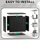 35 Gallon Outdoor Resin Storage Box – Black/Wood Grain