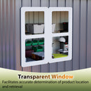 8'x6' Large Steel Storage Shed with Window, Lockable Doors & Sloped Roof by HouseOfZazla