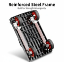 Heavy Duty Folding Platform Cart-350/660/820 lb-Flatbed Hand Truck with Strap by 2Dropme