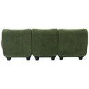 3 Seater Sofa Couch With Curved Armrests by HouseOfZazla