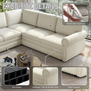 118" L-Shaped Convertible Sofa Bed