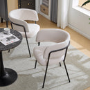 Modern Upholstered Arm Dining Chair Set by HouseOfZazla