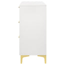 Karena - Rectangular 6 Drawer Dresser - White