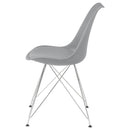 Padded Side Chair And Soft Upholstered Seat (Set of 2) - Gray by HouseOfZazla