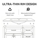 36" Ceramic Basin Sink, 0.8" Ultra-Thin Profile