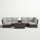 Stylish Modular Wicker Patio Seating Group by HouseOfZazla