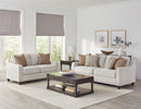 Christine 2-piece Upholstered Sloped Arm Sofa Set Beige