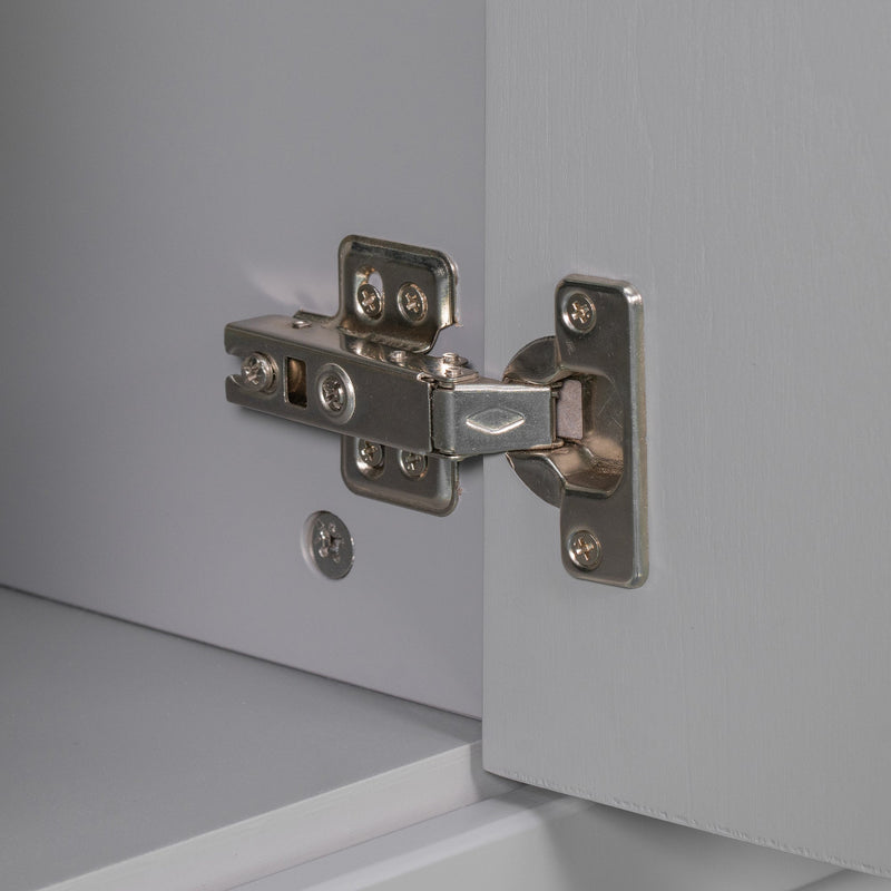 30" Bathroom Vanity with Sink, Bathroom Storage Cabinet with Doors and Drawers, Solid Wood Frame, Ceramic Sink, Grey