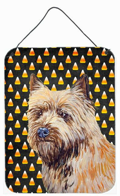 Cairn Terrier Candy Corn Halloween Portrait Wall or Door Hanging Prints