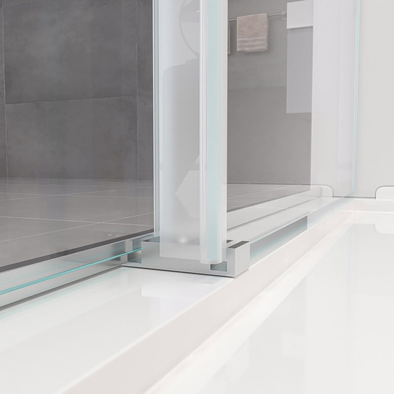 Double Sliding Frameless Soft-Close Shower Door, photo 6 of 7