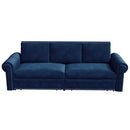 3 In 1 Convertible Sleeper Sofa With Nailhead Trim & Rolled Arm by HouseOfZazla