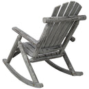 Durable Wooden Porch Rocker, Fir Log Rocking Chair by HouseOfZazla