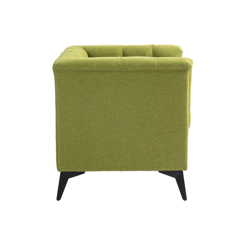 Accent Chair Living Room Chairs Single Sofa Chair,Arm Chairs with Linen Fabric, Mid Century Accent Arm Chairs Comfy Reading Lounge Club Armchair for Bedroom Office Study