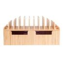 Bamboo 10 Port Charging Station Plus 2 Caddy Adapter Combo by MobilevisionUS