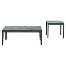 Tryon - Marble 2 Piece Coffee And End Table Set - Gray by HouseOfZazla