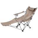 Reclining Camping Chair with Footrest – 4-Position Adjustable