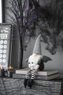 Sitting Gnome With Wings & Plaid Hat, For Halloween Decor by Unique Piece Furniture