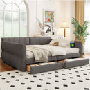 Upholstered Platform Bed With USB Charging by HouseOfZazla