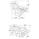 Mckinley - Upholstered Power Lift Recliner Chair With Remote Control - Gray by HouseOfZazla