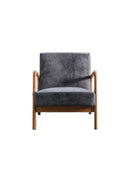 Classic Mid-Century Modern Accent Chairs, Open Framed Armchair With Cushioning by Unique Piece Furniture