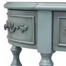 52"Modern and Contemporary Curved Console Table Sofa Table Entryway Table for Hallway Living Room Bedroom with 4 Drawers and 1 Shelf