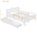 Platform Bed With Guardrails On Both Sides And 2 Storage Drawers by HouseOfZazla