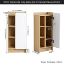 4 Piece Bathroom Vanity Set With Sink, Vanity Combo With Storage Cabinets - Black / Light Oak / White by HouseOfZazla