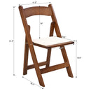 Solid Wood Upholstered Folding Chair Set, Dining Room (Set of 4) by HouseOfZazla