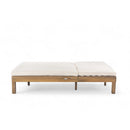 TREXM 5-Position Adjustable Backrest Double Chaise Lounge Outdoor