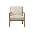 Tage - Upholstered Accent Armchair With Slatted Back Design - Ivory by Unique Piece Furniture