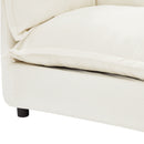 Modern Armchair Sofa With Movable Ottoman