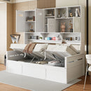Daybed With All-In-One Cabinet And Shelf by Unique Piece Furniture