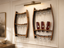 Whiskey & Wine Barrel Stave Trio Pack — Bottle & Glass Wall Racks