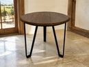 Whiskey & Wine Barrel Steel-Leg Center Table — Reclaimed Oak Top