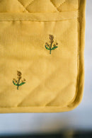 Yellow Embroidered Pot Holder by Galley & Fen