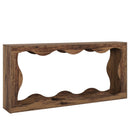 Console Table With Storage, Narrow Entryway Stand For Living Hallway - Light Brown by HouseOfZazla