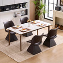 Modern Swivel Dining Chair With High Back by Unique Piece Furniture