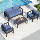Outdoor Patio Set, All-Weather With Thick Cushions by HouseOfZazla