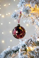 Christmas Ball Glass Decorative Hanging Ball Christmas Tree Ornaments, For Holiday Party Decorations